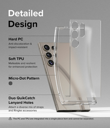 Ringke Samsung Galaxy S24 Ultra Case Cover Fusion Series Matte Clear